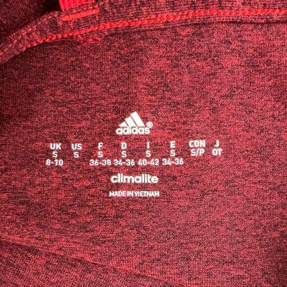 Adidas Climalite Heathered Maroon Red Tank Small - Picture 5 of 7